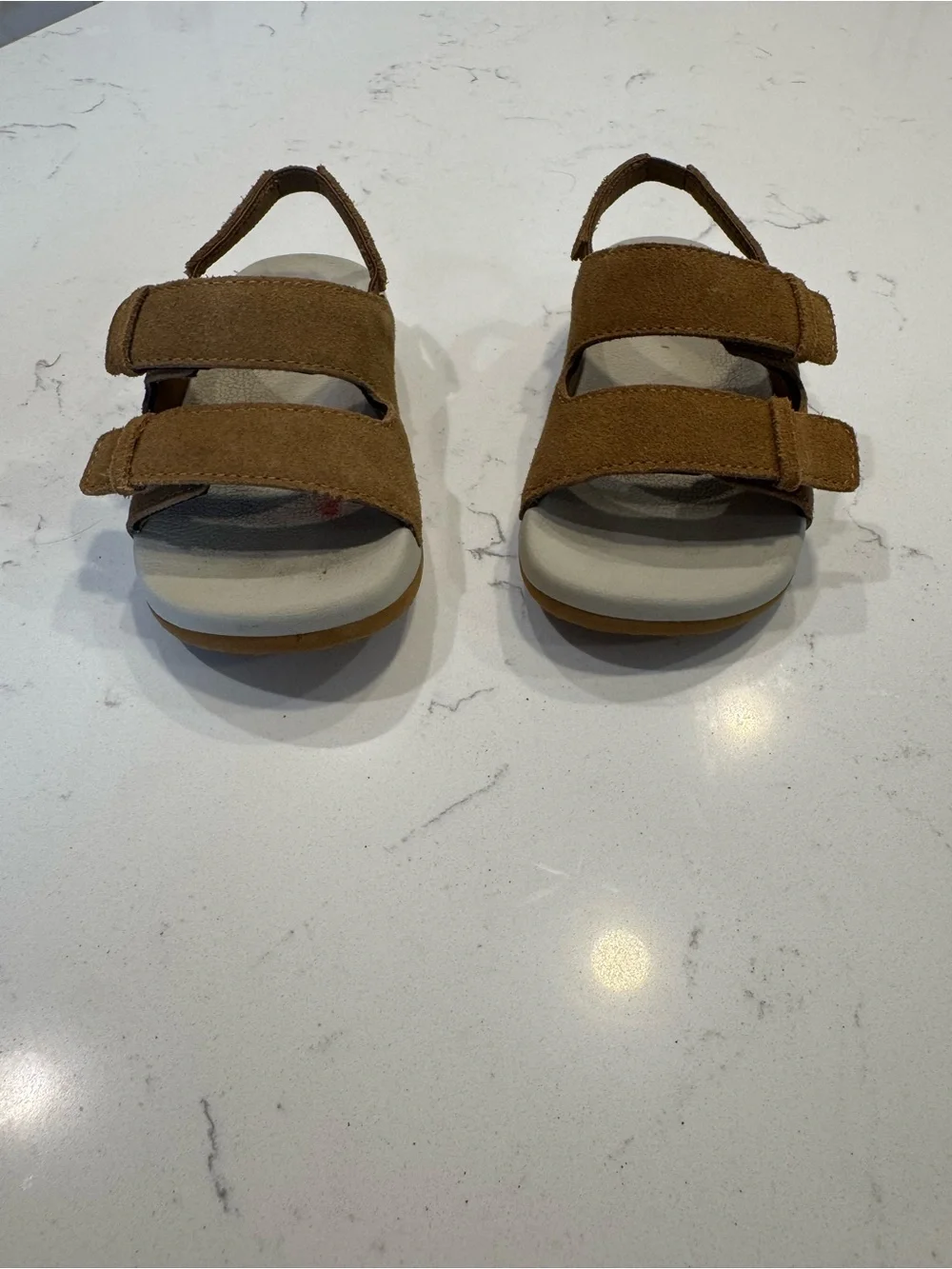 Reef Kids' Little Ojai sandals in tan suede Toddler size 9